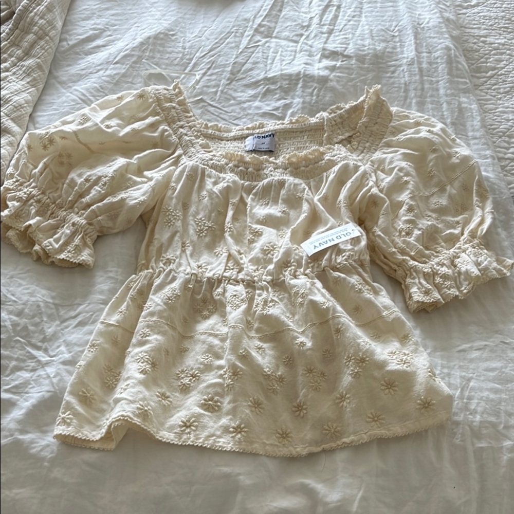 Old Navy Puff Sleeve Blouse XS